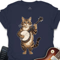 Banjo Cat Music T-Shirt