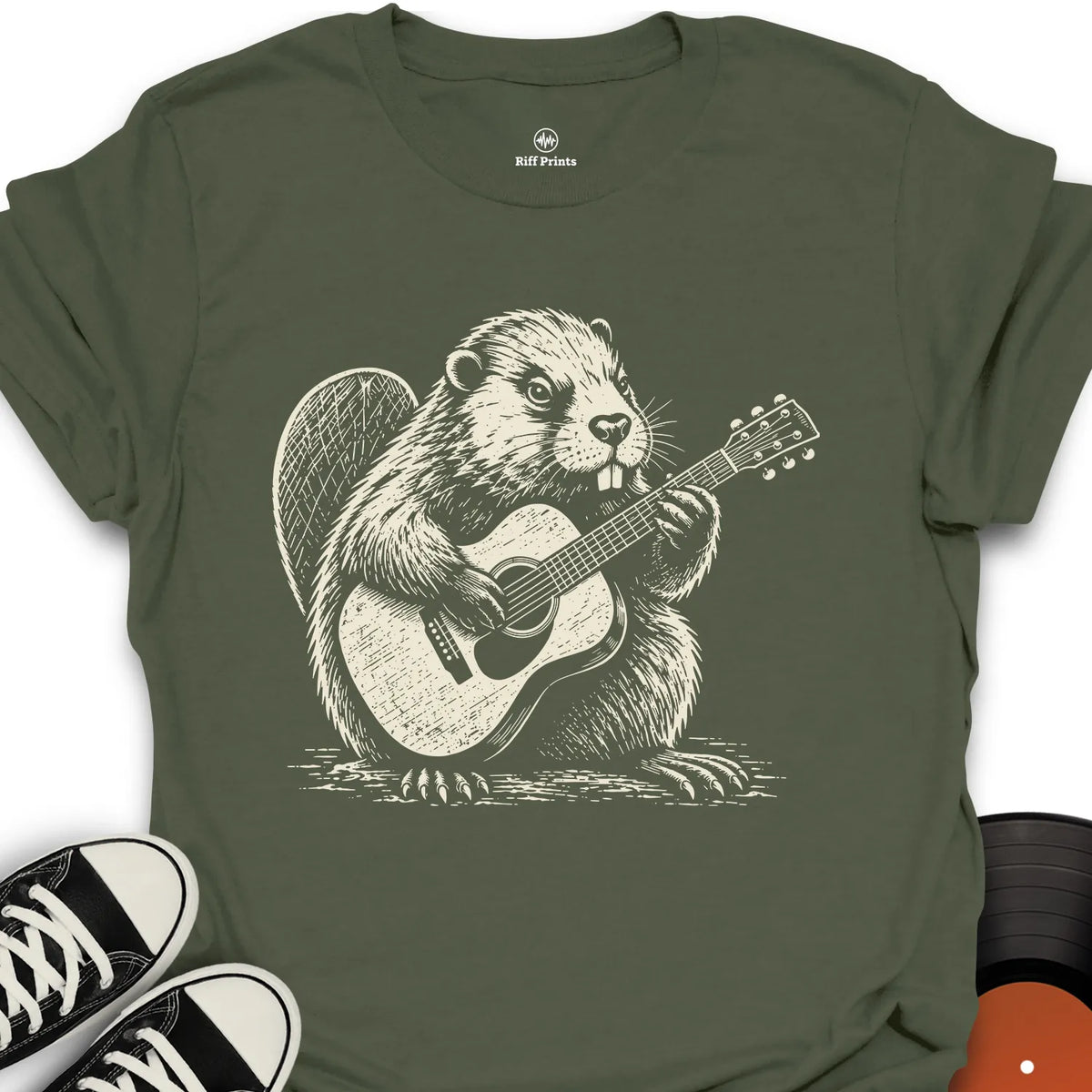 Beaver Guitar T-Shirt