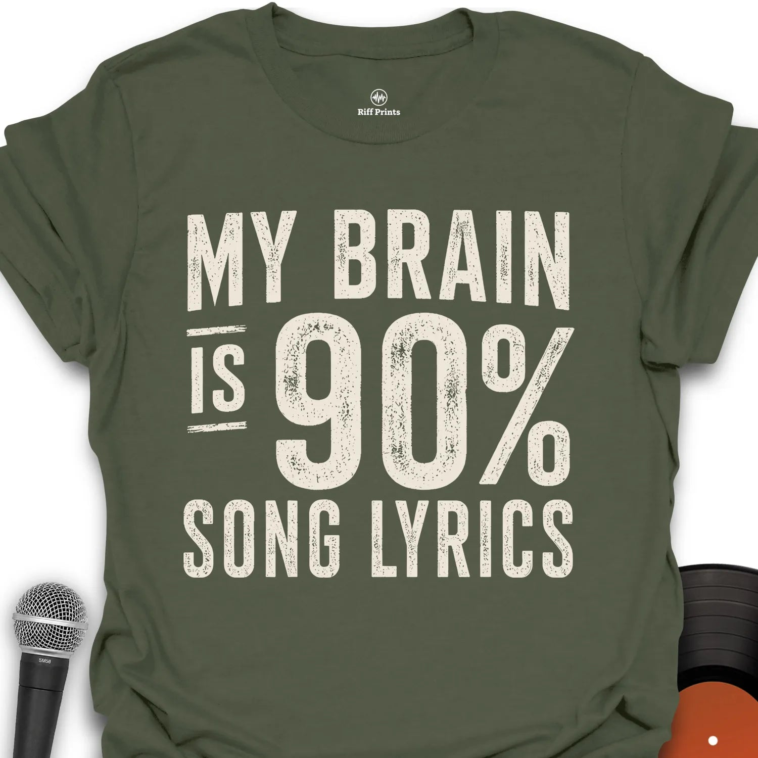 90 % Song Lyrics - Music T-Shirt