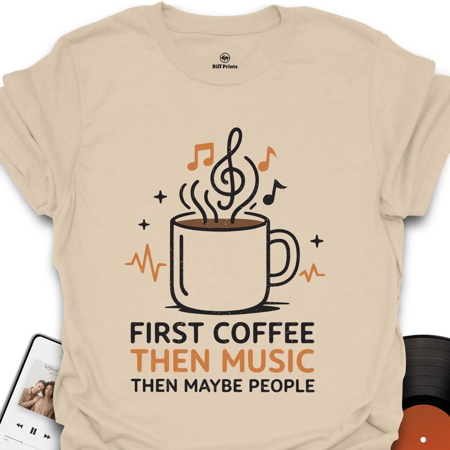 Coffee, Music & People T-Shirt