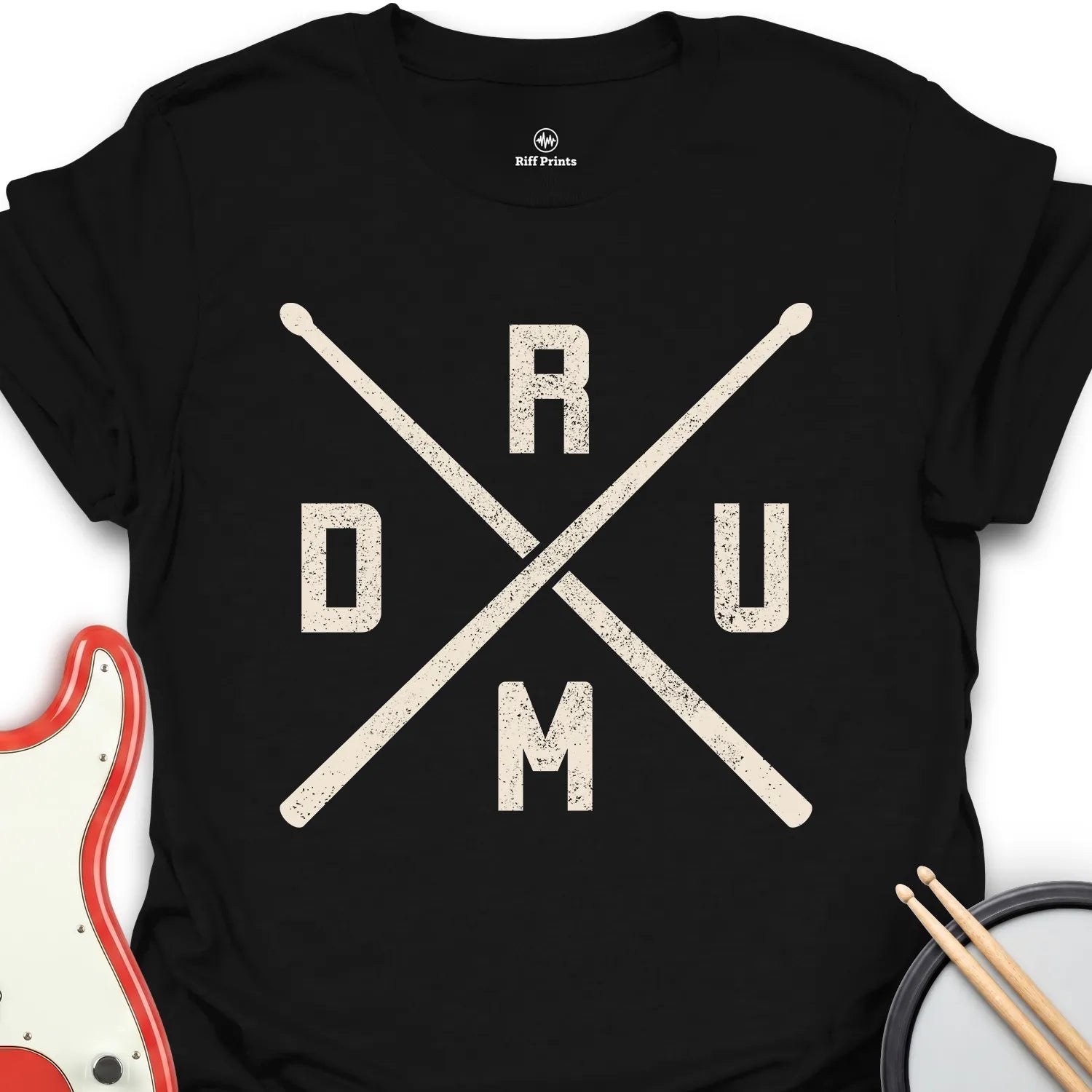 Drum Logo Music T-Shirt