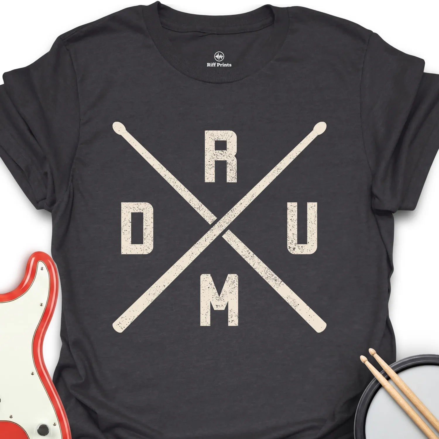Drum Logo Music T-Shirt