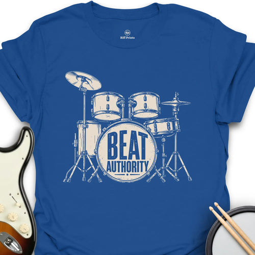 Drums Beat Authority Music T-Shirt