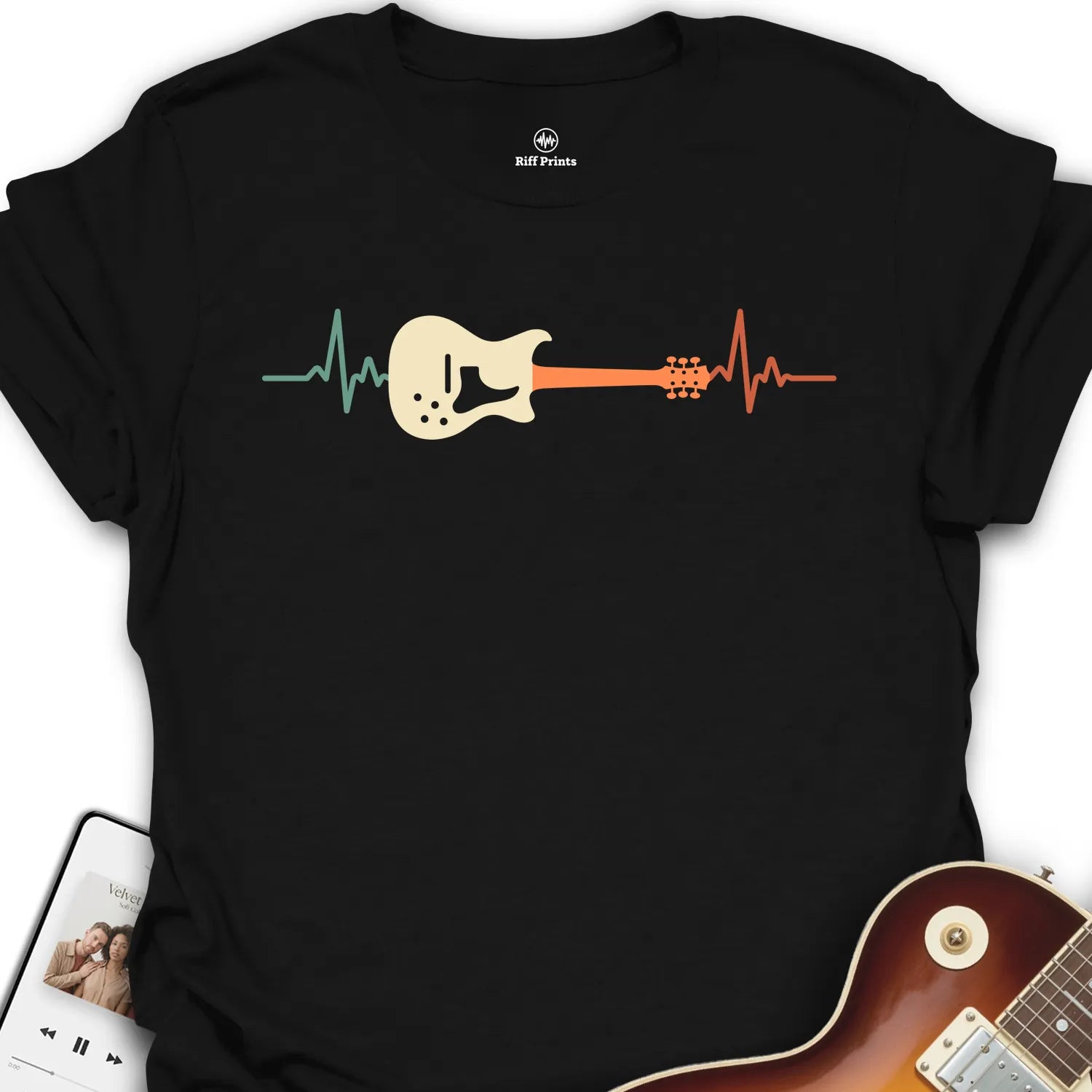 Electric Guitar Heartbeats T-Shirt