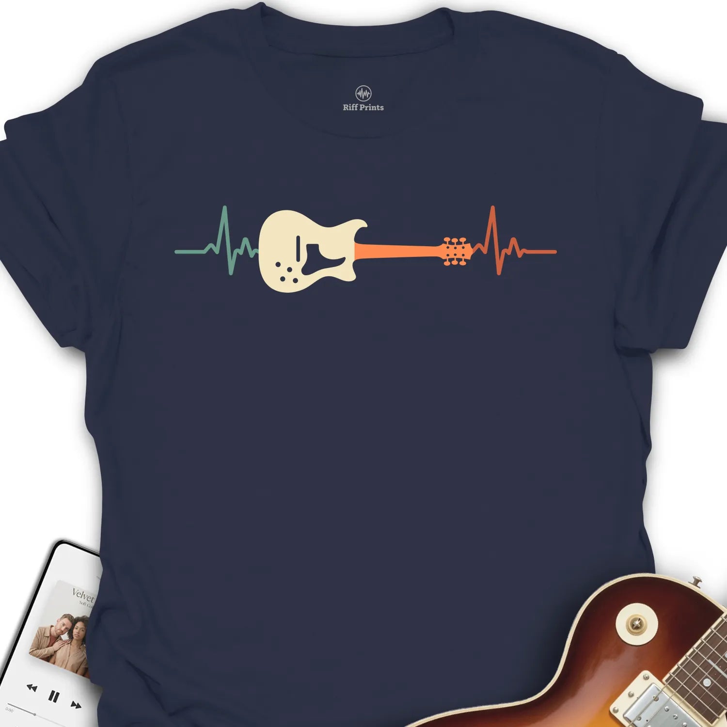 Electric Guitar Heartbeats T-Shirt