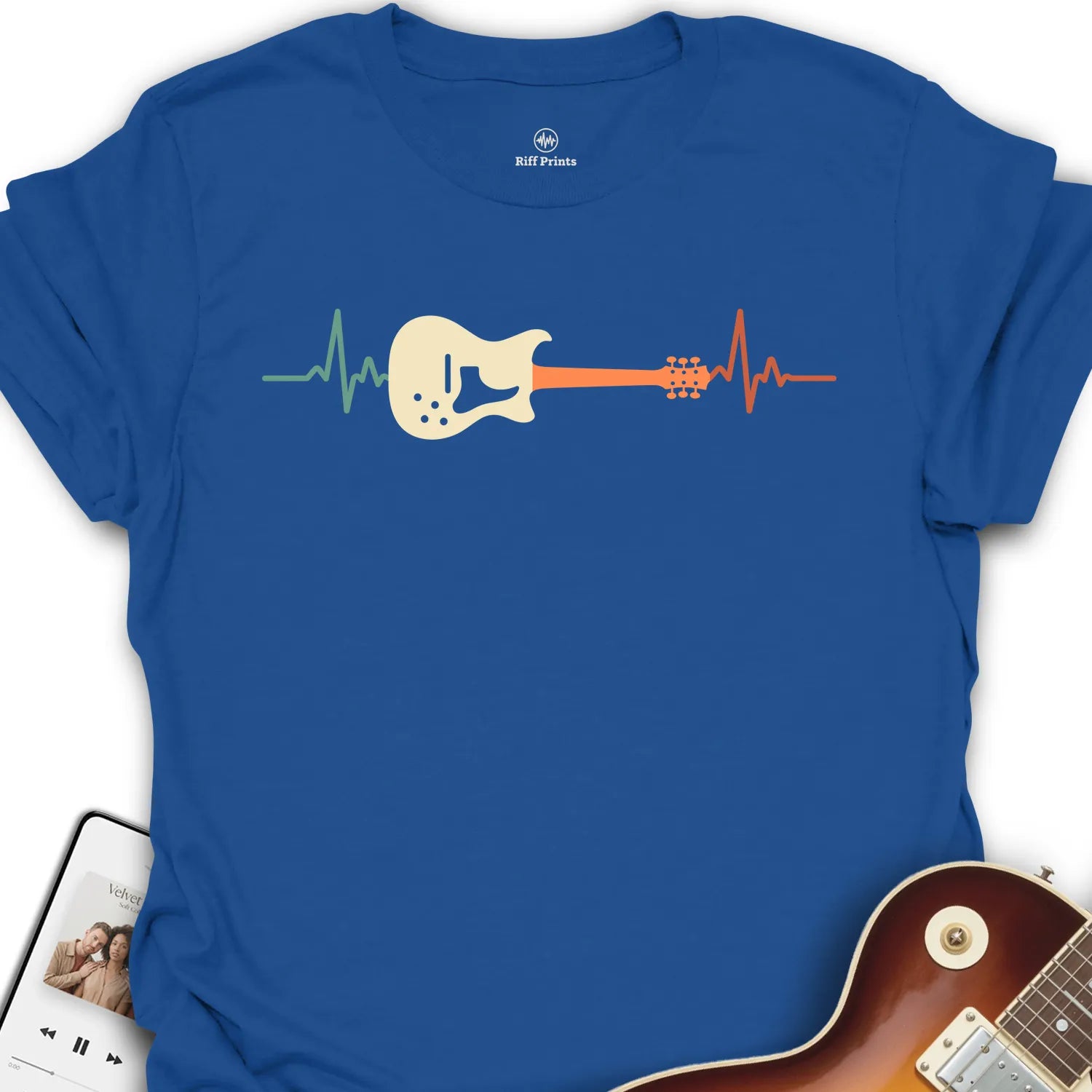 Electric Guitar Heartbeats T-Shirt