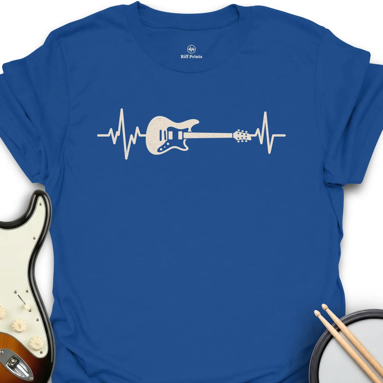 Electric Guitar Heartbeats T-Shirt