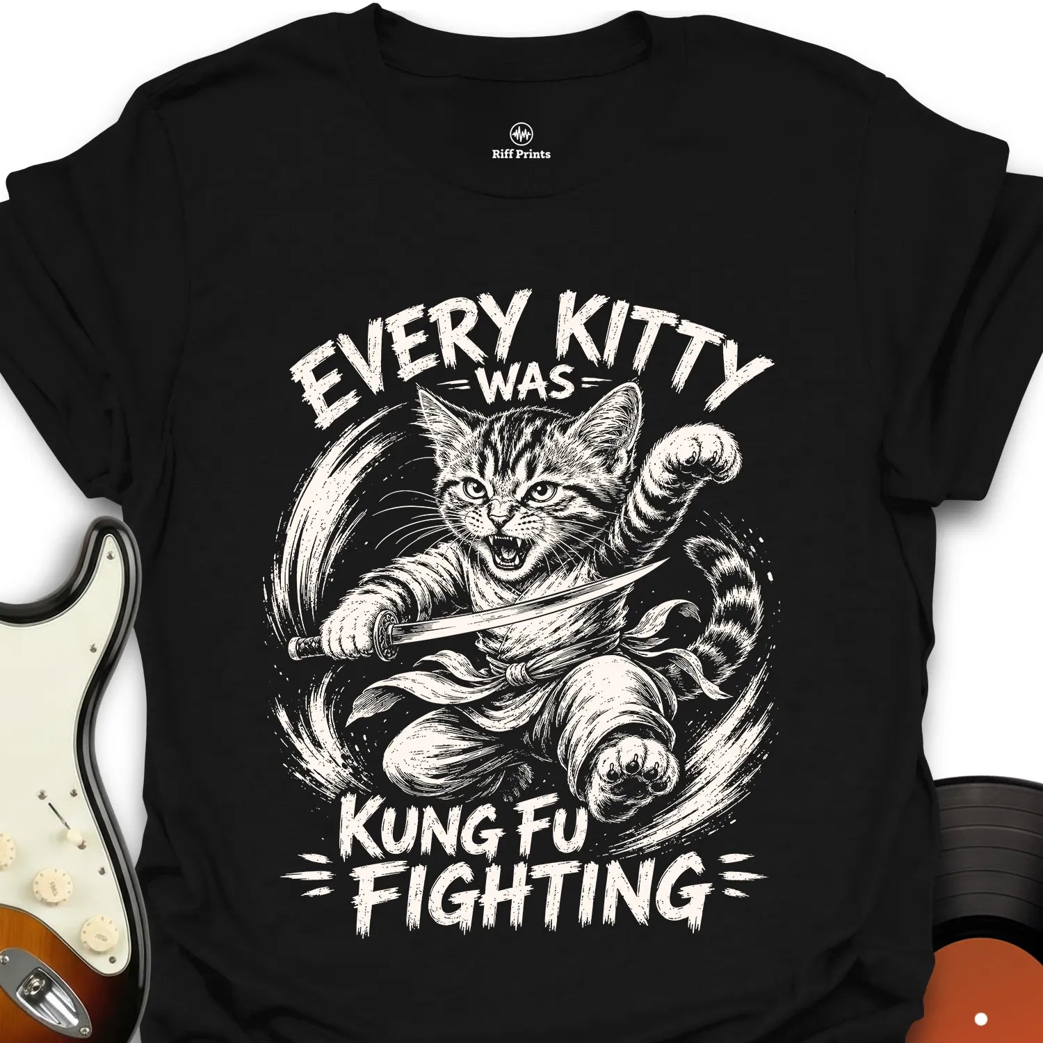 Every Kitty Kung Fu Fighting Music T-Shirt
