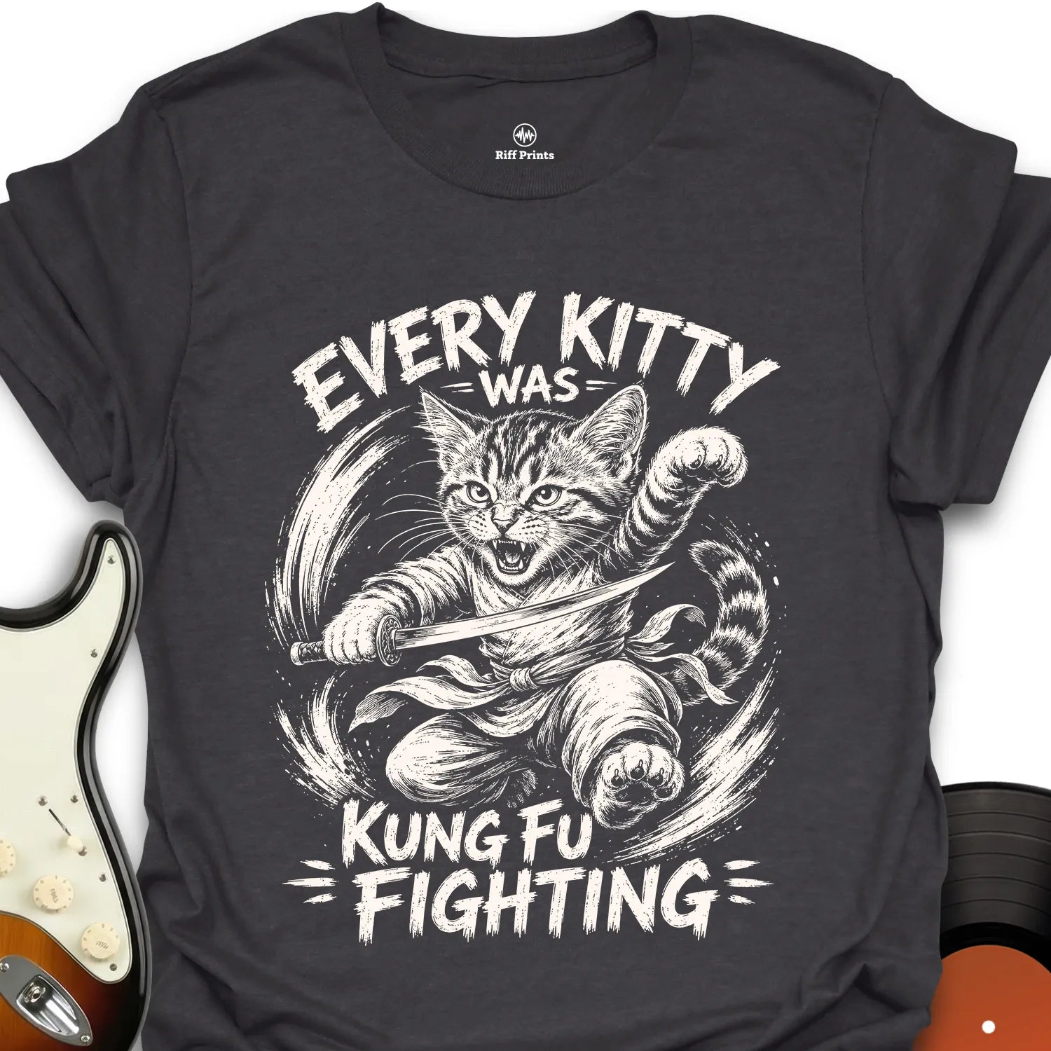 Every Kitty Kung Fu Fighting Music T-Shirt