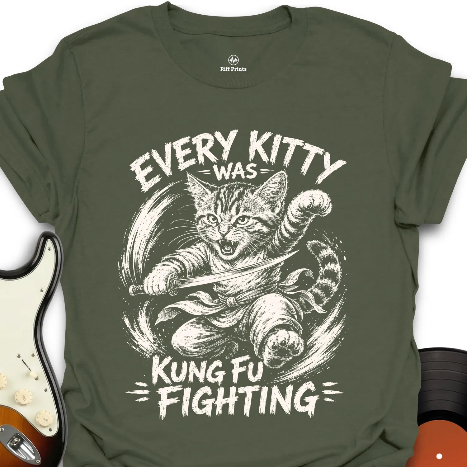 Every Kitty Kung Fu Fighting Music T-Shirt