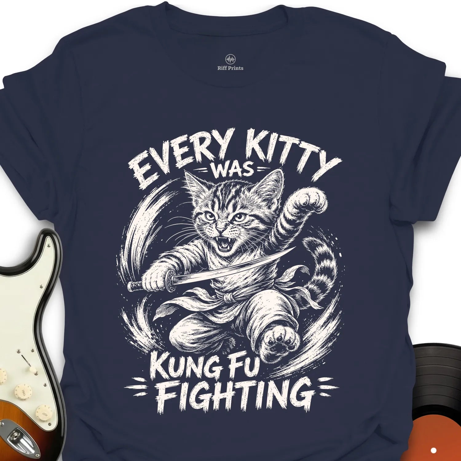 Every Kitty Kung Fu Fighting Music T-Shirt