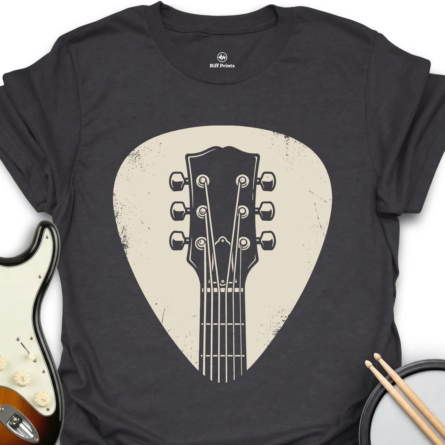 Guitar Headstock in Pick T-Shirt