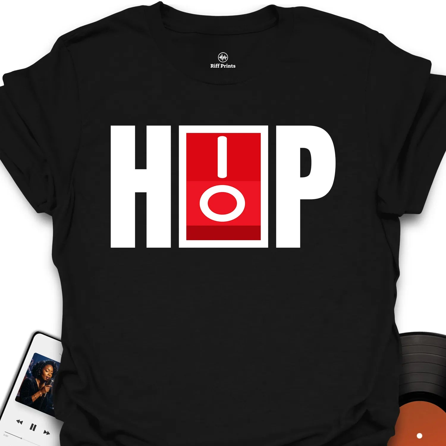 Hip Hop On/Off Music T-Shirt