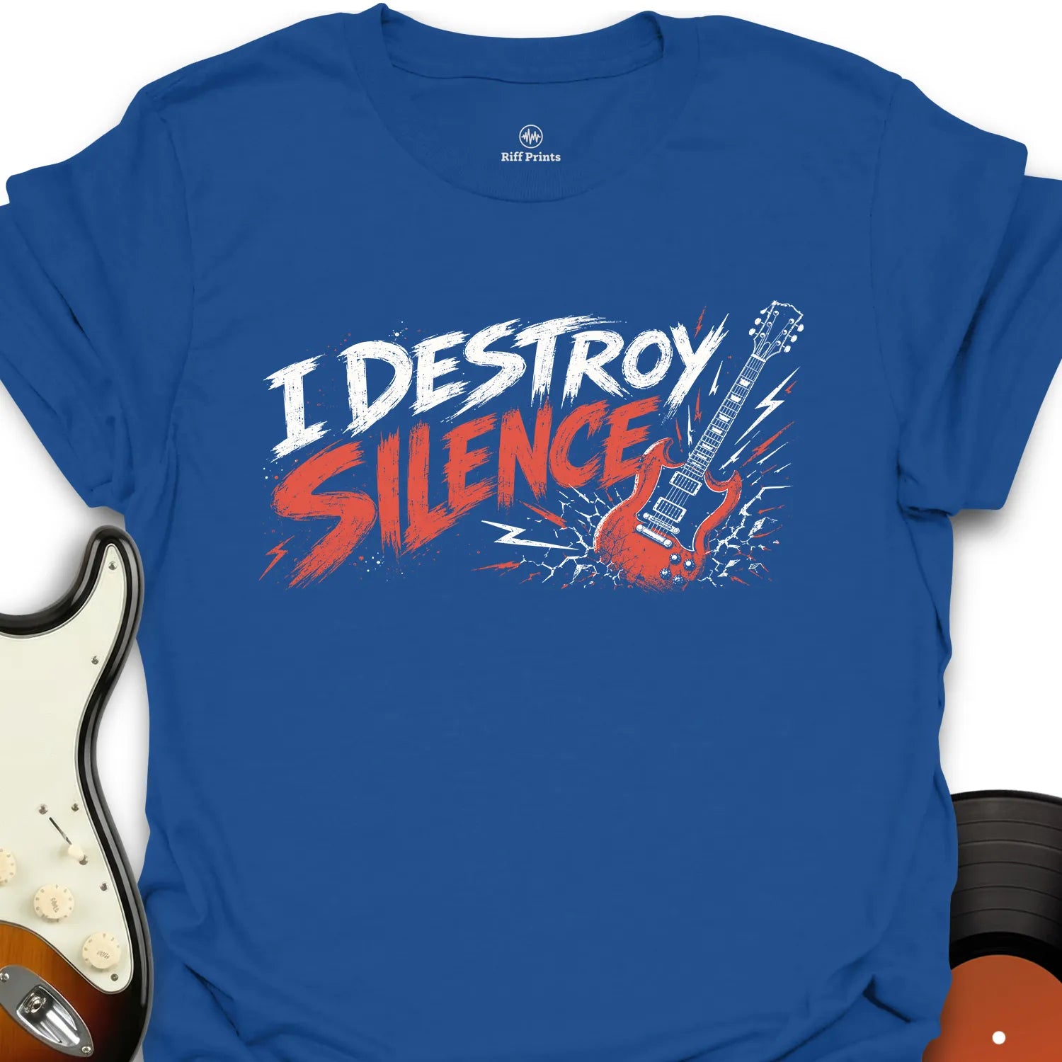 I Destroy Silence Guitar T-Shirt