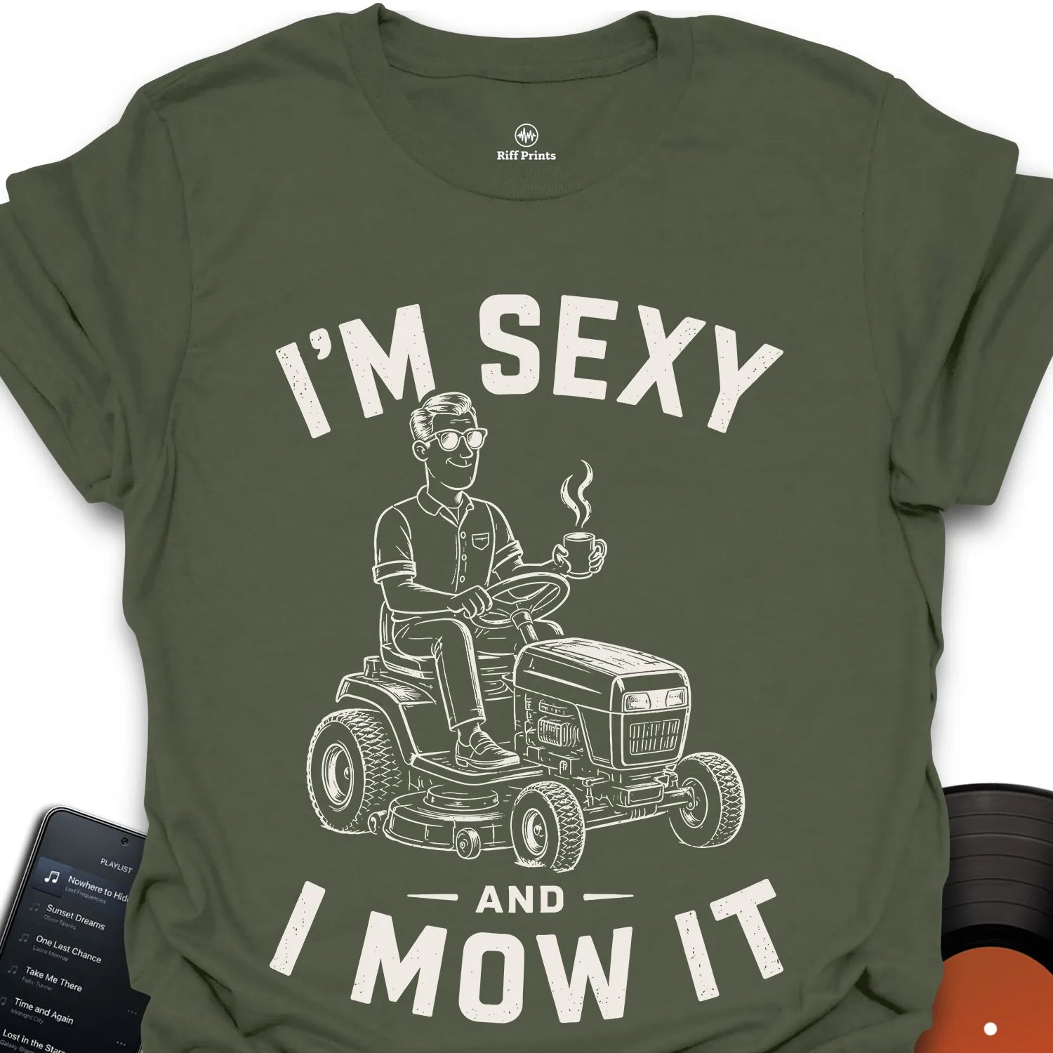 I'm Sexy and I Mow It Music T-Shirt
