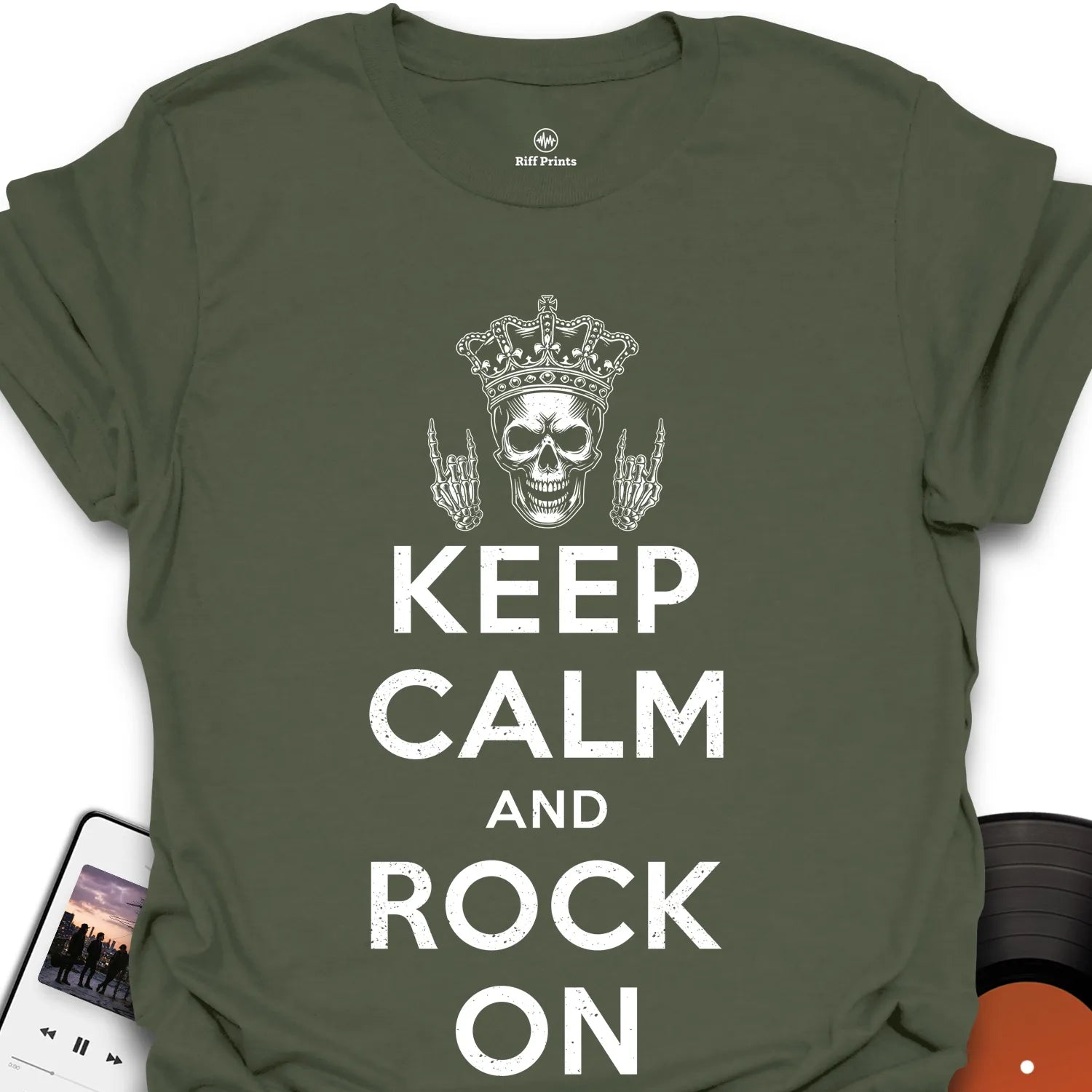 Keep Calm And Rock On Music T-Shirt