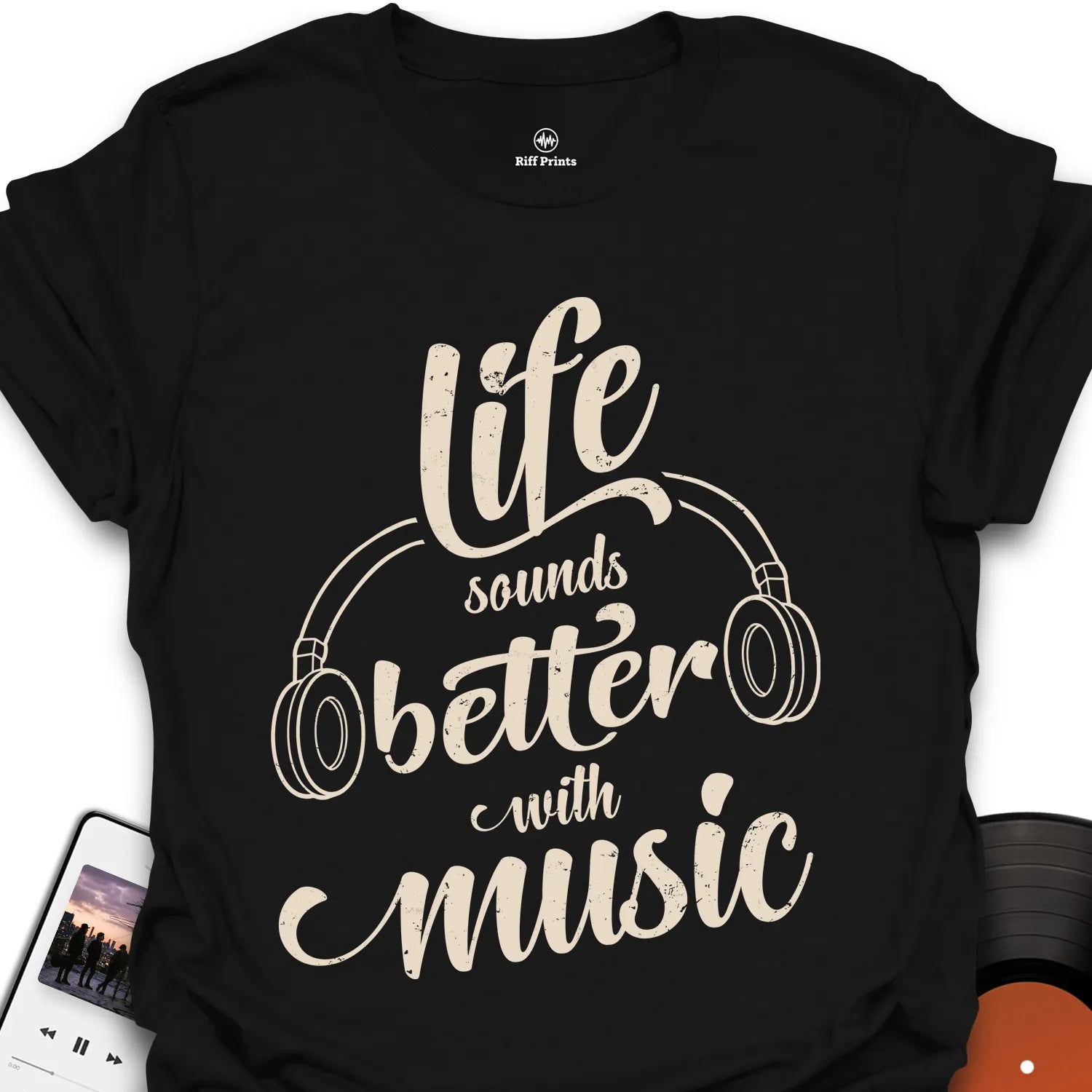 Life Sounds Better With Music T-Shirt