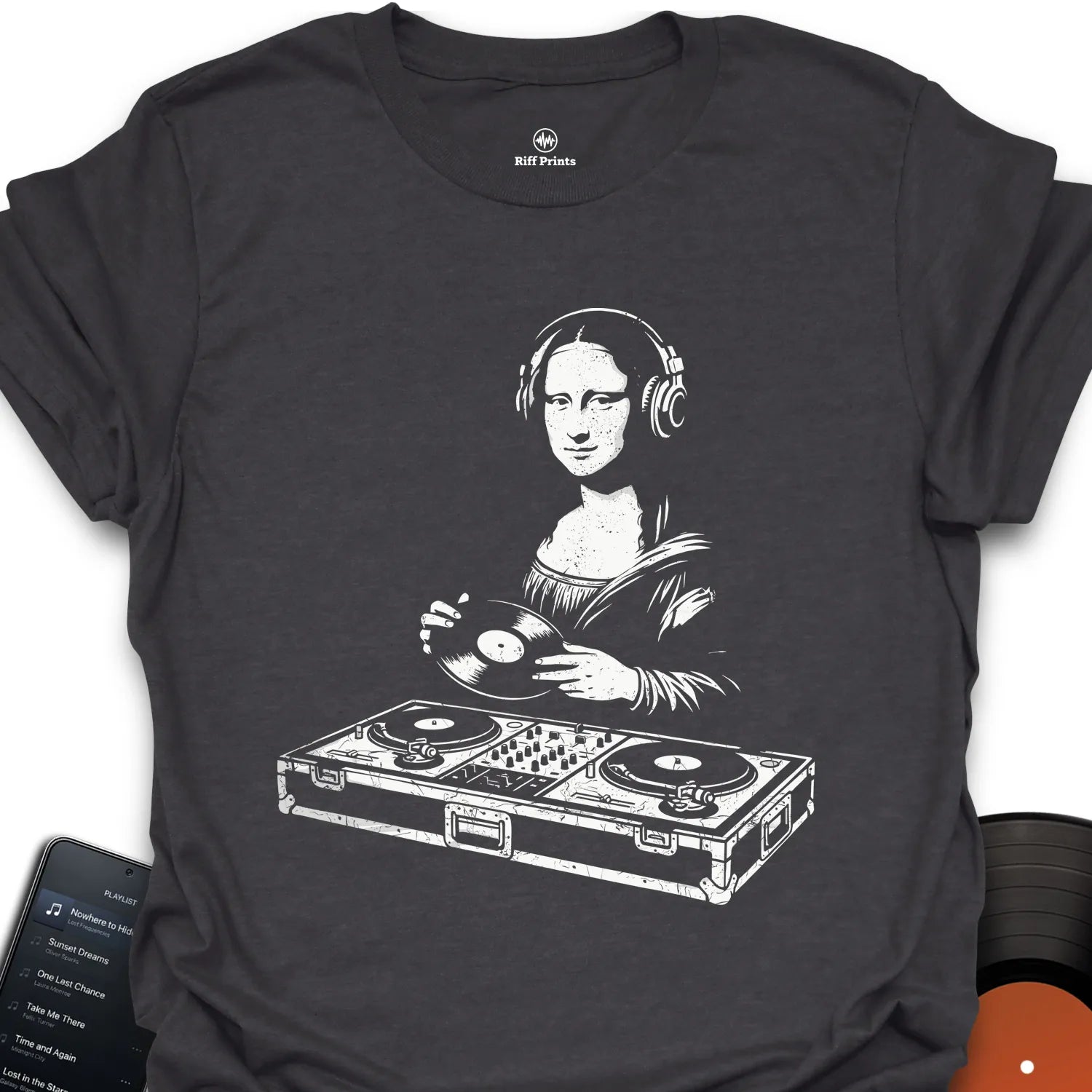 Mona Lisa DJ Music T-Shirt