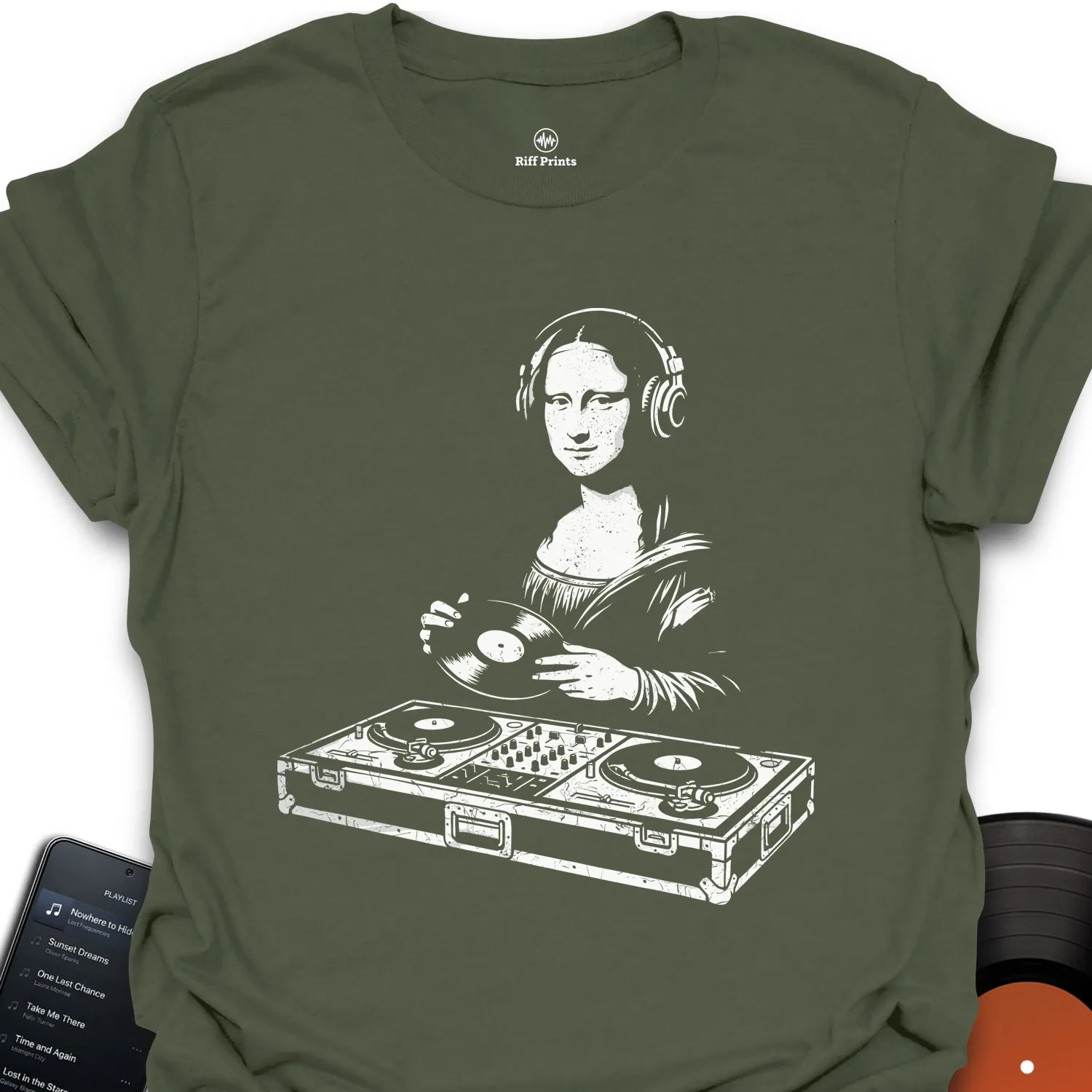 Mona Lisa DJ Music T-Shirt