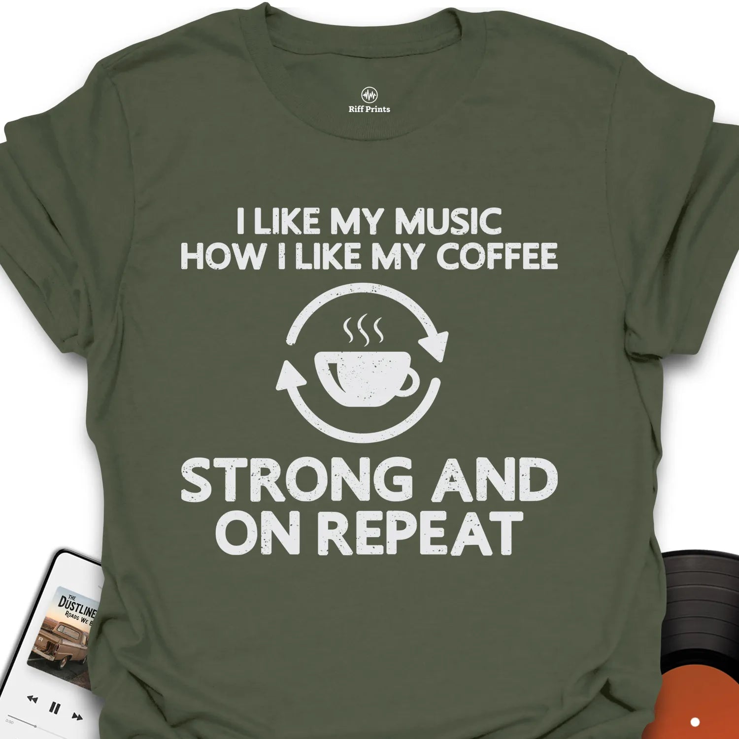 I Like My Music How I Like My Coffee T-Shirt
