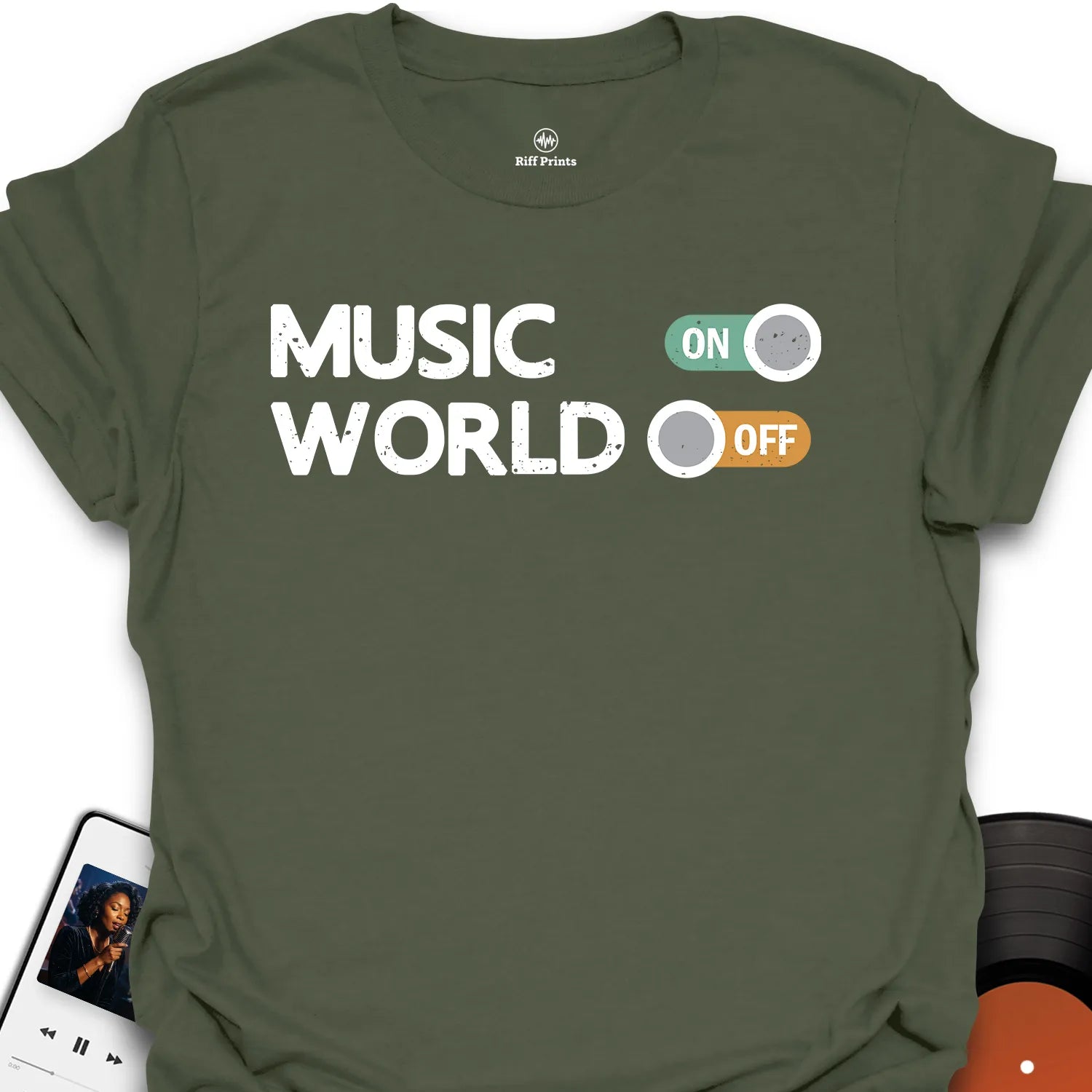 Music On World Off T-Shirt
