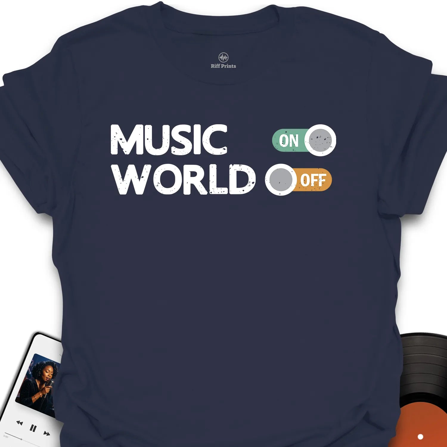 Music On World Off T-Shirt
