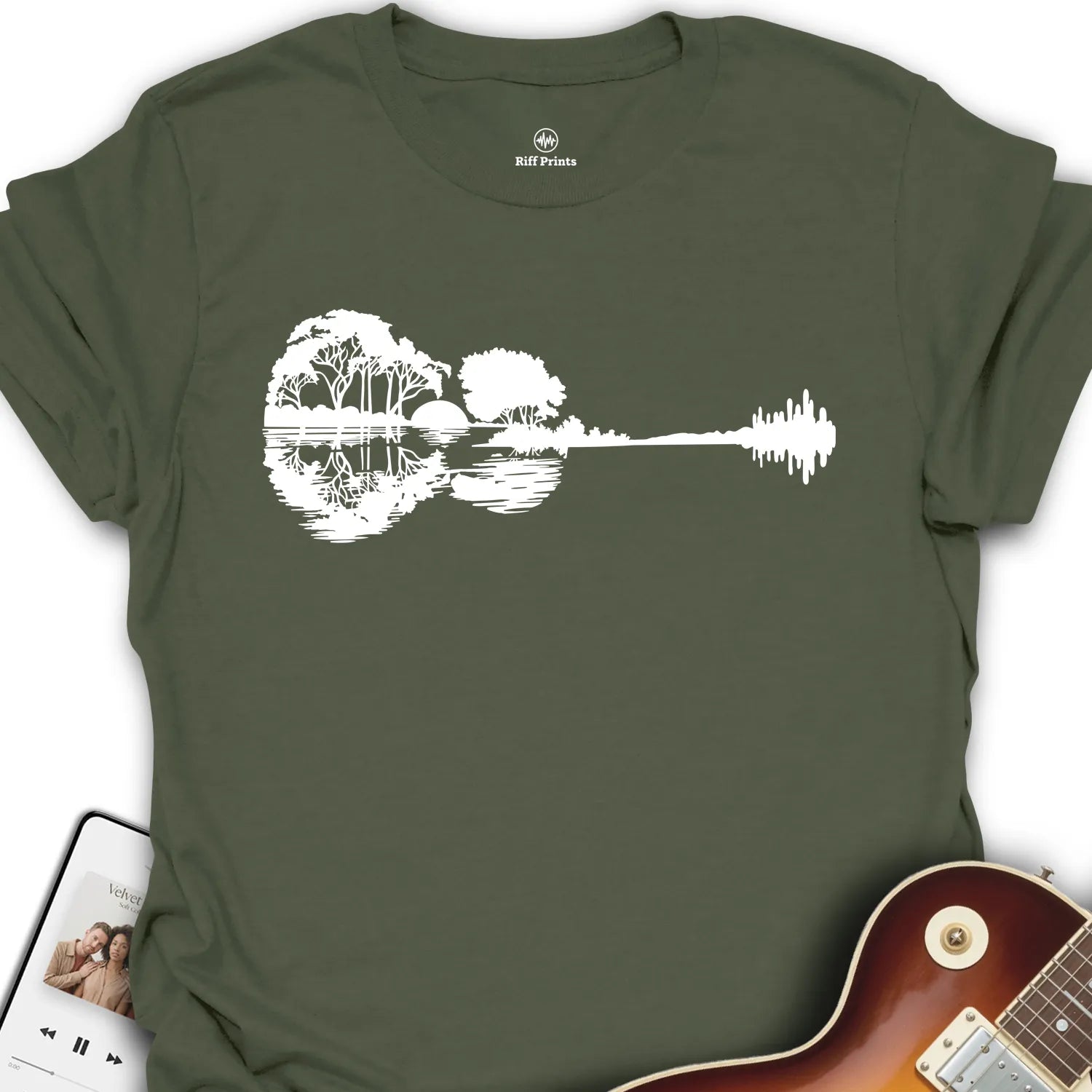 Natural Acoustic Guitar T-Shirt