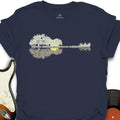 Natural Acoustic Guitar - Music T-Shirt