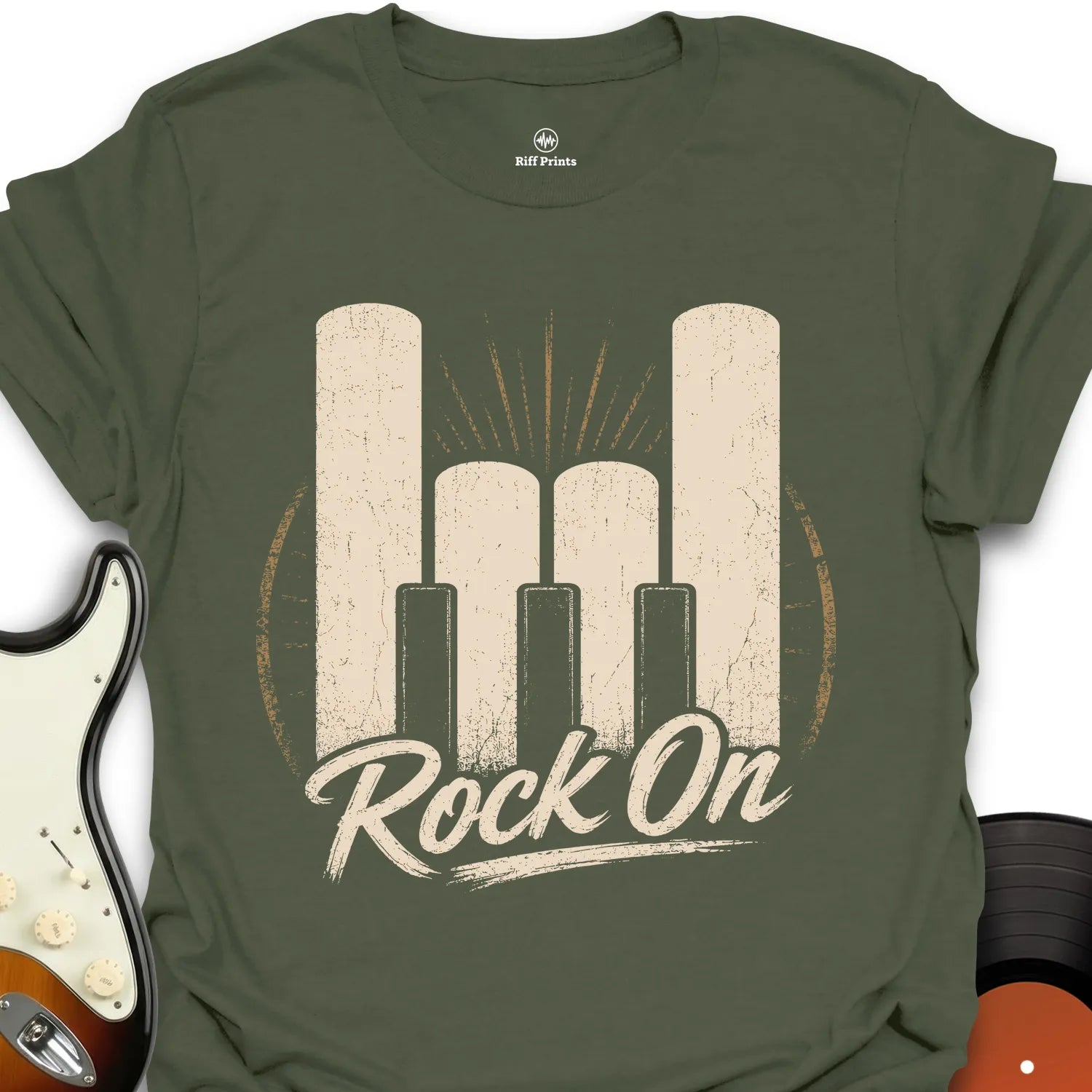 Piano Rock On Music T-Shirt