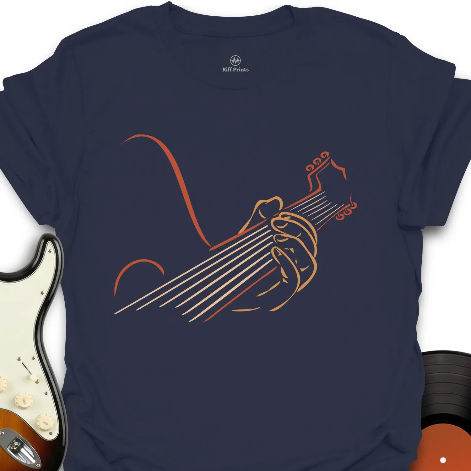 Red Acoustic Guitar T-Shirt