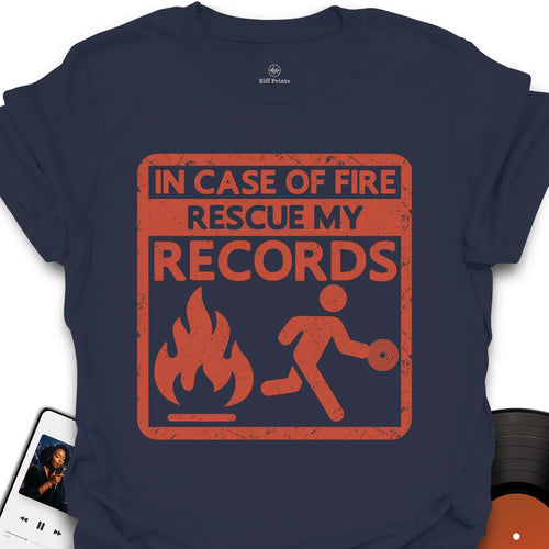 Rescue My Records - Music T-Shirt
