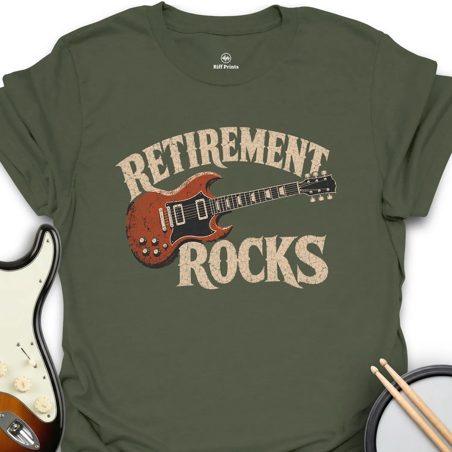 Retirement Rocks Music T-Shirt