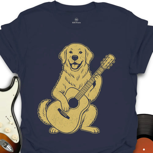 Retriever on Guitar T-Shirt