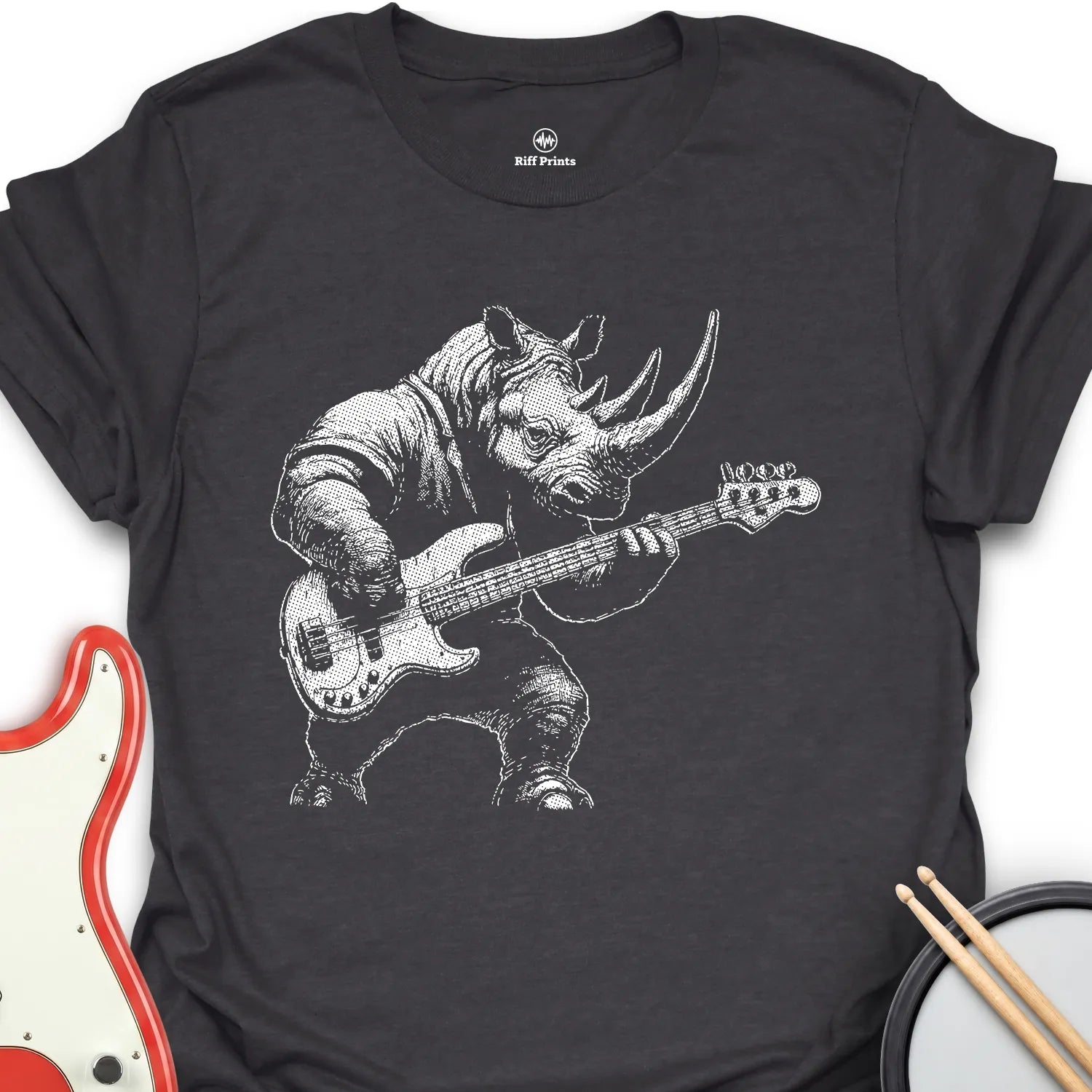 Rhino Bass Music T-Shirt