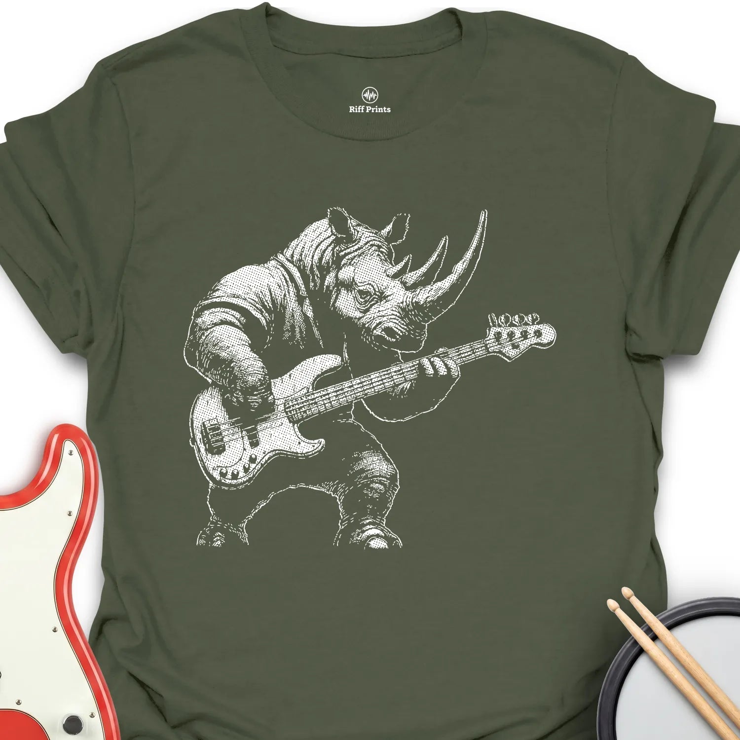 Rhino Bass Music T-Shirt
