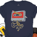 Tangled Casette Tape Music T-Shirt