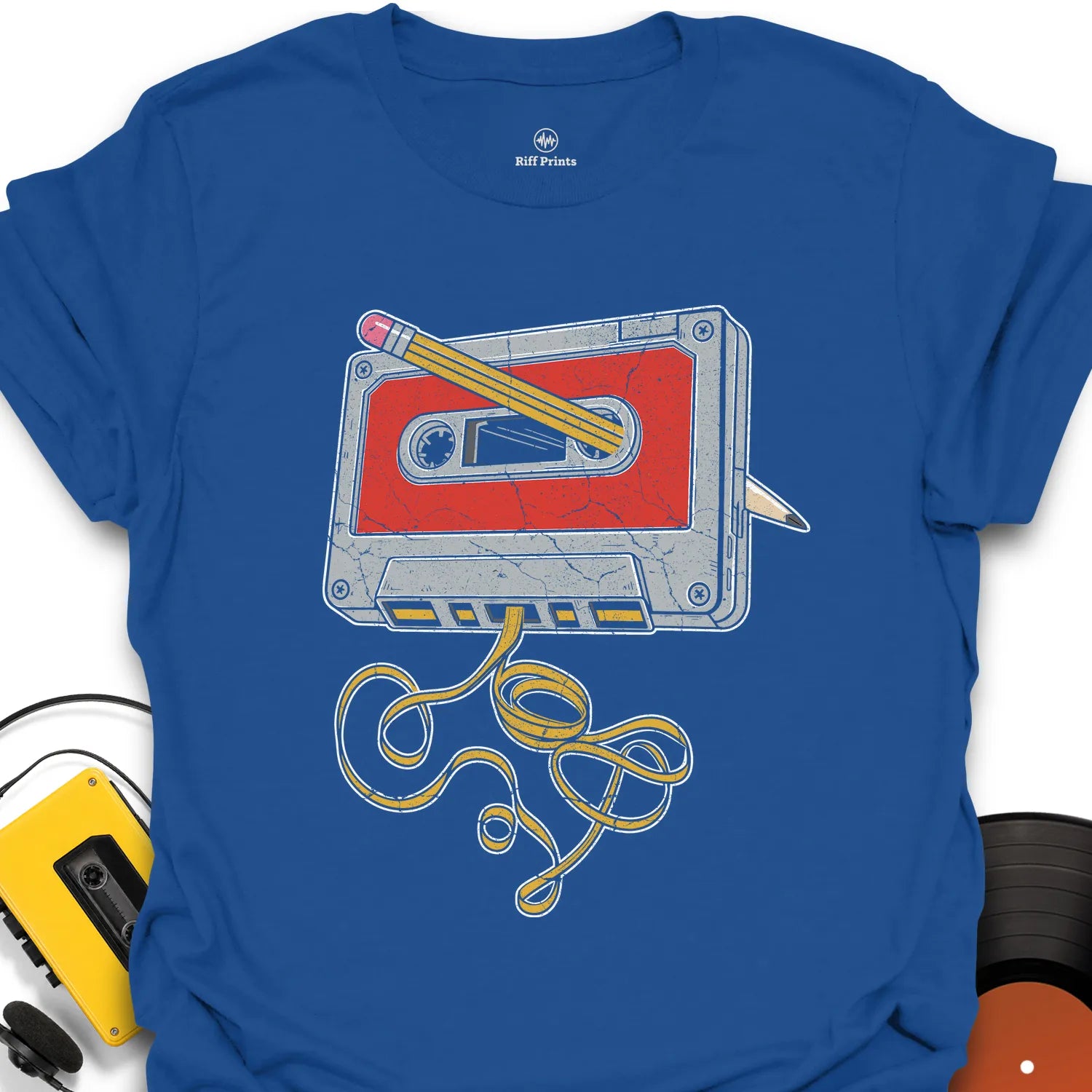 Tangled Casette Tape Music T-Shirt