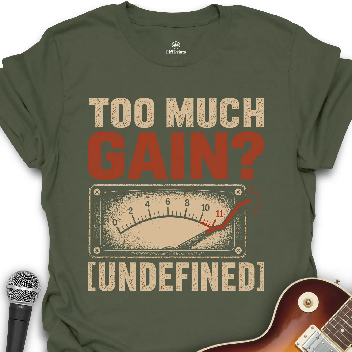 Too Much Gain Undefined Music T-Shirt