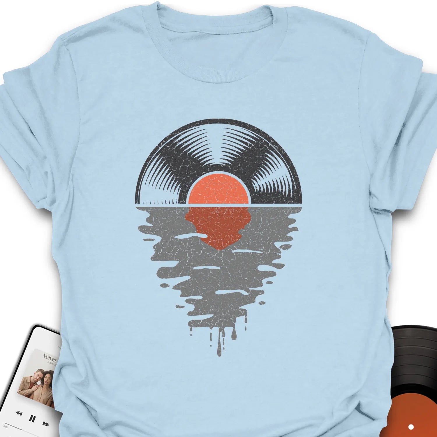 Vinyl Record Sunset T-Shirt