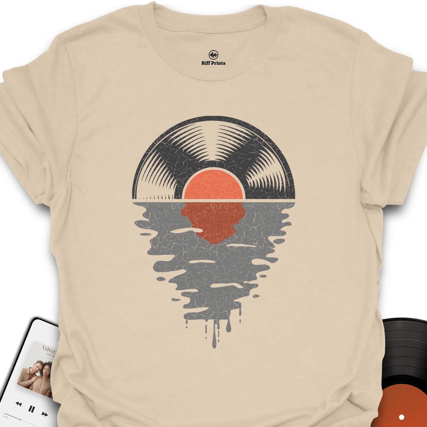 Vinyl Record Sunset T-Shirt