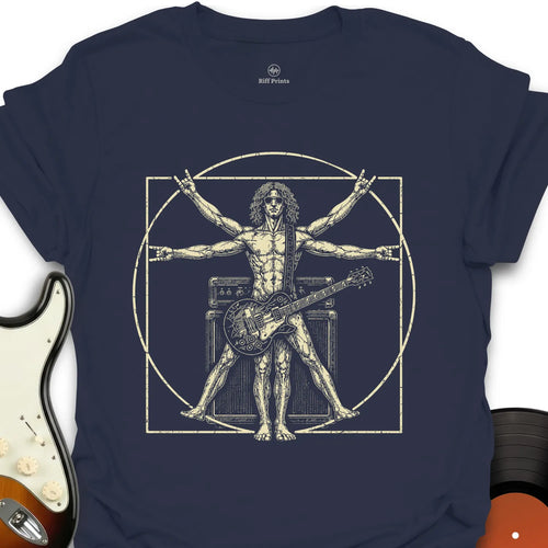 The Vitruvian Guitar Man T-Shirt
