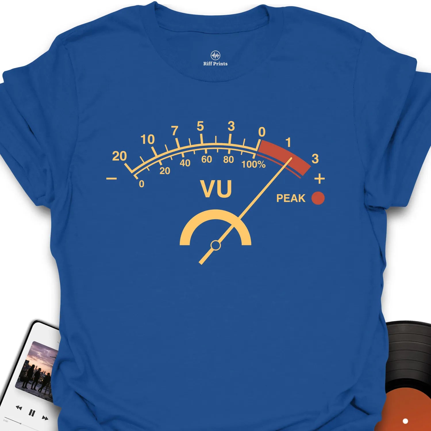 VU Meter Peaking Music T-Shirt