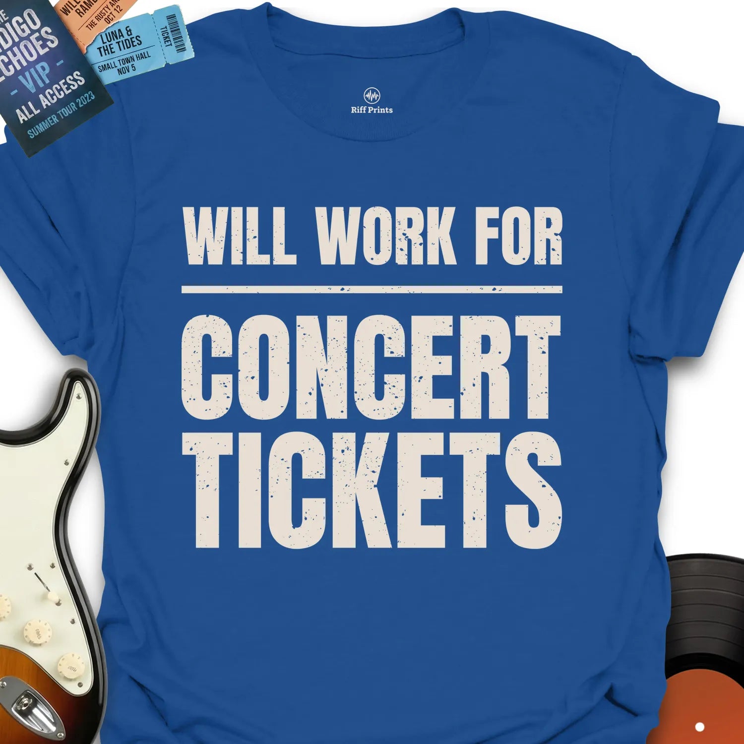 Will Work For Concert Tickets T-Shirt